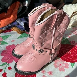 Laredo Pink Kids Western Boots